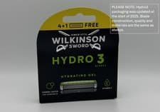 Image of Wilkinson Sword Hydro 3 Razor Blades pack of 5 10 15 20 plus handle