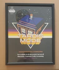 Image of Doctor Who Tardis Framed Artprint 14"x11" Brand New