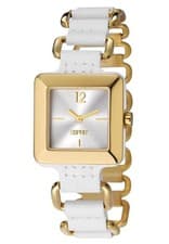 Image of Stunning Esprit Ladies Watch Puro Gold White Jewellery SALE Price UK Warranty