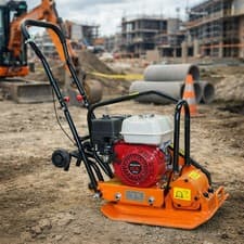 Image of HONDA POWERED PLATE COMPACTOR WACKER FULLY ASSEMBLED COMPACTION GX160 5.5HP 60kg