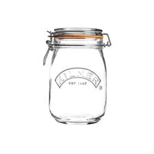 Image of Kilner Clip Top Jar 1 Litre (1000 ml) Airtight Glass Storage for...