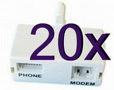 Image of 20 x ADSL Filter/Splitter Broadband MicroFilter DSL