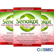 Image of 3 X Senokot Max Strength - 10 Tablets