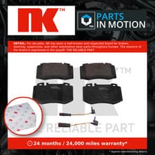 Image of Brake Pads Set fits MERCEDES C220 S203, W203 Front 2.1D 2.2D 00 to 07 NK Quality