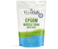 Image of Westlab - Reviving Epsom Salt - 1kg Resealable Pouch - 100% Natural, Pure UK