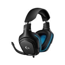Image of Logitech G G432 7.1 Surround Sound Wired Gaming Headset Black Blue (981-000770)