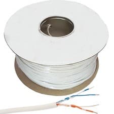 Image of 200m BT Telephone Copper Cable Extension 2 Pair 4 Core Wire Telecom Line Reel