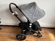 Image of Bugaboo Cameleon 3 Pram Pushchair - Grey - Full Set Incl. Bassinet & Footmuff