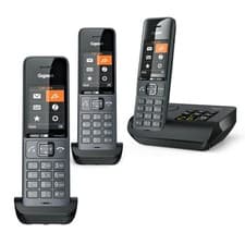 Image of Gigaset Family Plus A Cordless Phone, Trio Handset with Answer Machine
