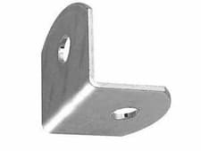 Image of NEW pk of 20 Steel Angle Brackets 19mm x 19mm with 2x5mm dia holes D018