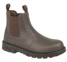 Image of Work Boots Grafters Mens Dealer Lightweight Safety Chelsea Steel Toe Shoes M808