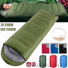 Image of 4 Season Single Sleeping Bag Waterproof Outdoor Camping Hiking Envelope Zip Bags