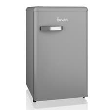 Image of Swan Retro Under Counter Fridge with 77L Fridge Capacity, Grey, SR11035GRNE