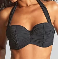 Image of Panache Margot Bandeau Bikini Underwire Bra EU/DE 75M UK 34J Tulle Black Padded