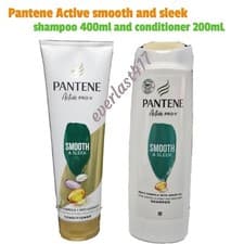 Image of Pantene Pro-V Smooth & Sleek Shampoo 400ml + Conditioner 250ml, 1 of Each
