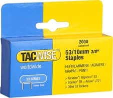 Image of 1270 Type 53 / 10 mm Galvanised Staples, Pack of 2000
