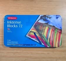 Image of Derwent Inktense Blocks 72 Tin Complete Set of Water-Soluble Colour Sticks