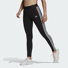 Image of Adidas Black Essentials 3 Stripes Leggings - Brand New GL0723