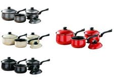 Image of 3Pc Belly Pan Set Non-Stick Bakelite Handles Frying Cookware Cooking Tool Kitche