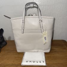 Image of Radley Bridgewater 2.0 Pumice Leather Medium Zip Top Backpack Bag - New RRP £239
