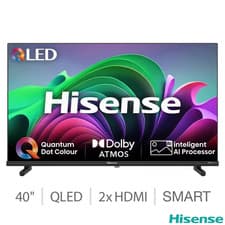 Image of Hisense 40E5NQTUK 40" QLED Smart TV 4K UHD HDR Dolby Vision VIDAA Freeview Play