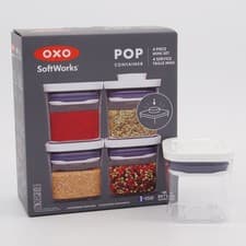 Image of Oxo Good Grips 4 Pieces Mini POP Container Set Airtight Food Storage Spices NEW