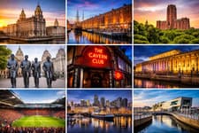 Image of Brand New Liverpool Landmarks Photo Fridge Magnet - Large Magnet - Souvenir