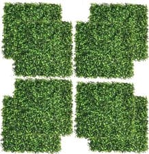Image of 10-Pack 25cm Artificial Eucalyptus Hedge Wall Panels – Fake Vertical Garden Deco