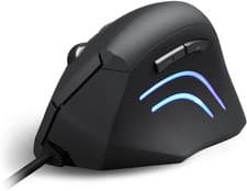 Image of Perixx PERIMICE-508 Vertical Ergonomic Mouse - Programmable - Natural Ergonomic