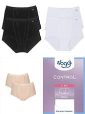 Image of Sloggi Maxi Briefs Control Knickers Twin 2 Pack Lightweight Shaping Lingerie