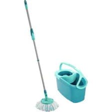 Image of Leifheit Floor Wiper + Bucket "Clean-Twist-Disc-Mop-Set Ergo" 2-Piece Mop