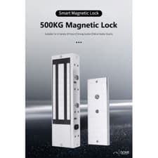 Image of Slimline Mortice Magnetic Lock MagLock 500kg Security Gate Access Control DC12V