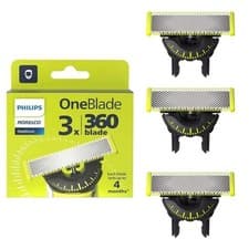 Image of 3x Philips OneBlade Original replacement 360 Blade Heads (QP430/50)