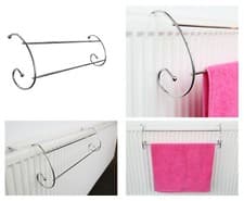 Image of 2 x Radiator Airer Clothes Airer Dryer Indoor Towel Rail Rack Stand Bar