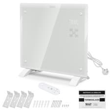Image of Electric Glass Panel Heater Radiator WiFi Wall Mounted Slim Timer Remote Alexa
