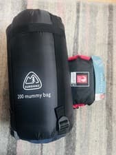 Image of Eurohike 200 Two Season & Storm shield rectangle liner Mummy Sleeping Bag.