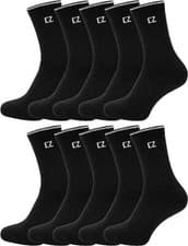 Image of CTL® Sports Work Socks for Men Women Cotton Rich Cushion Crew UK Size 6-11 & 4-8