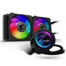 Image of Gigabyte Aorus Liquid Cooler 240 Circular LCD Display Dual 120mm ARGB Fans