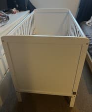 Image of The Baby Elegance Elle Cot with Mattress In White