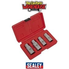 Image of Sealey AK723 Metric Stud Extractor Set 1/2"Sq Drive 4pc