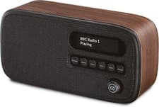 Image of VQ Dexter Portable DAB Radio Digital FM Mains Powered & Battery Walnut