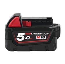 Image of Milwaukee Red Lithium-Ion 18V 5Ah Genuine Battery - M18B5