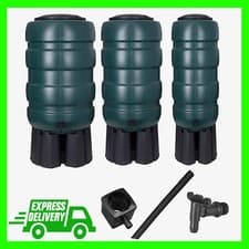 Image of 100L, 230L or 250L Traditional Water Butts Complete With Stand, Tap & Filler