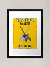 Image of Nothing But Power Chords Framed Art Framed Wall Art Poster Canvas Print Picture