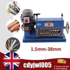 Image of Electric Wire Stripping Machine Cable Stripper 1.5mm-38mm Copper Recycle Tool UK