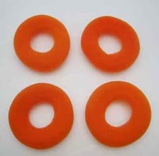 Image of 4 Orange Ear Cushion for Plantronics SupraPlus H251 H251N H261 H261N P251 P251N