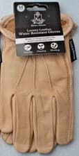 Image of KENT AND STOWE LUXURY LEATHER WATER RESISTANT GLOVES LADIES MENS SMALL MED LARGE