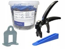 Image of Tile Leveling System 500 Clips 1.5mm 100 Wedges Professional Pliers
