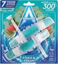 Image of Astonish Foam & Fresh Toilet Blocks, Fresh Eucalyptus Scent, 2 Count