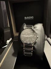 Image of Rado Centrix Chronograph High Tech Ceramic Black Dial Men's Watch R30130152